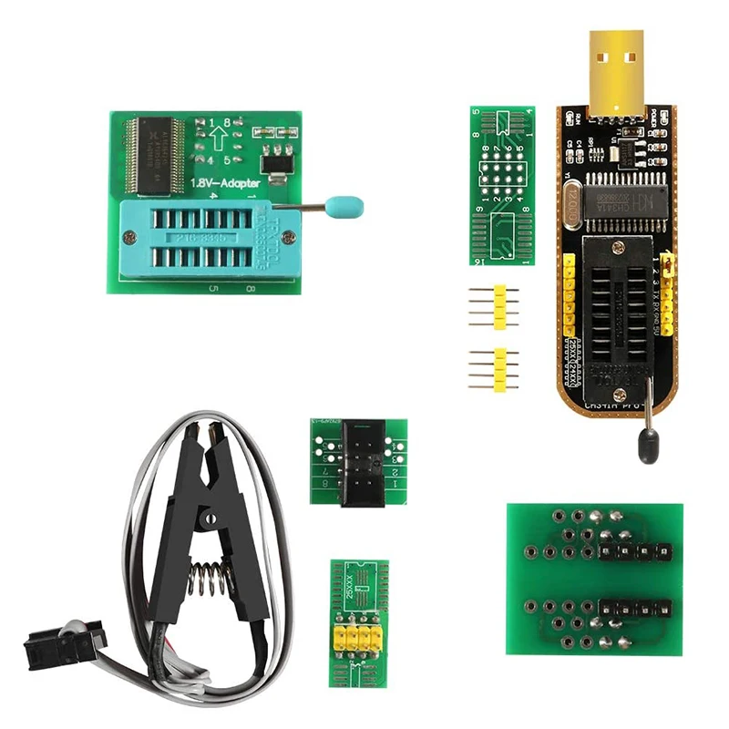 SOIC8 SOP8 тестовый модуль программиста DIY Kit Flash Bios CH341A EEPROM 24 25 серия для 25CXX/24CXX