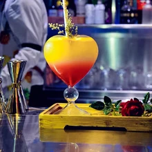 INS Мода в форме сердца коктейльное Стекло Кубок Романтический кордатный символ любви вечерние отдых, бар кислый смесь вина кружка с ремнем Verre Ром