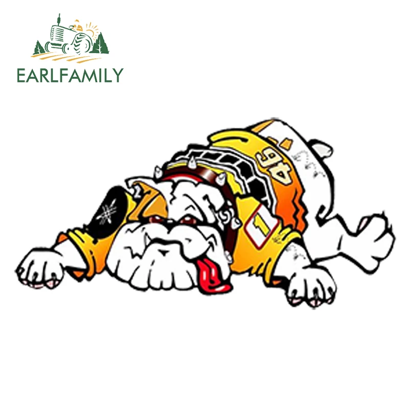 

EARLFAMILY 13cm x 6.5cm Waterproof Car Styling Vinyl Stickers GUIDO DOG 46 Auto Motorcycle Racing Decal Waterproof Accessories