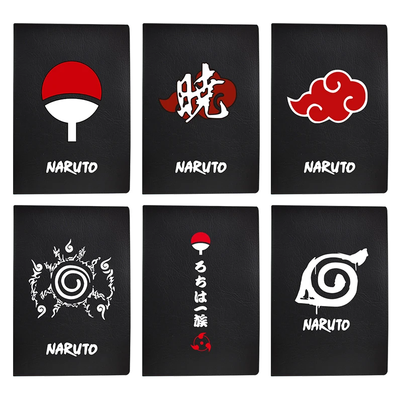 Anime Naruto Akatsuki Notebook Cosplay Black Print Stationery Gifts Student School Study Tool Book Naruto Comic Notepad Cs149 Costume Props Aliexpress