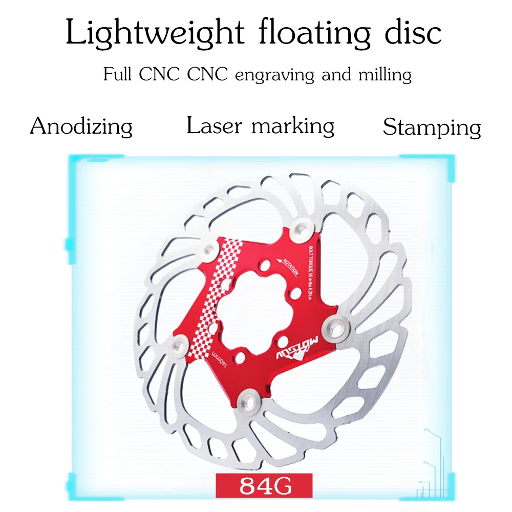 MOTSUV 140 мм плавающие тормозные роторы CNC сплавной дорожный велосипед масляный диск Тормозной суппорт линия Тяговая гидравлический велосипед с дисковым тормозом запчасти