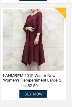 LANMREM, ретро вязаное платье, зимнее, новое, свободное, дикое, одноцветное, круглый вырез, средней длины, пуловер, платье для женщин, PC338