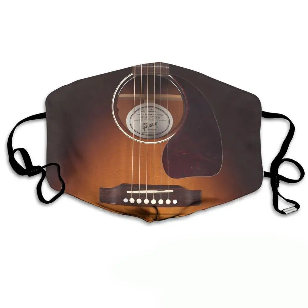 

Guitar art Musical instrument Face Mask 3D Printed Reusable Windproof Dustproof Masks Unisex Adult / child masks KZ-009