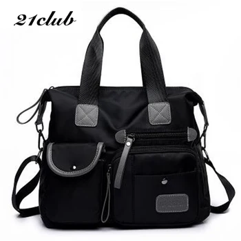 

21CLUB Brand Large capacity Casual Waterproof Ladies Totes Shopping Travel Multifunction Women Messenger Bags Female Handbags