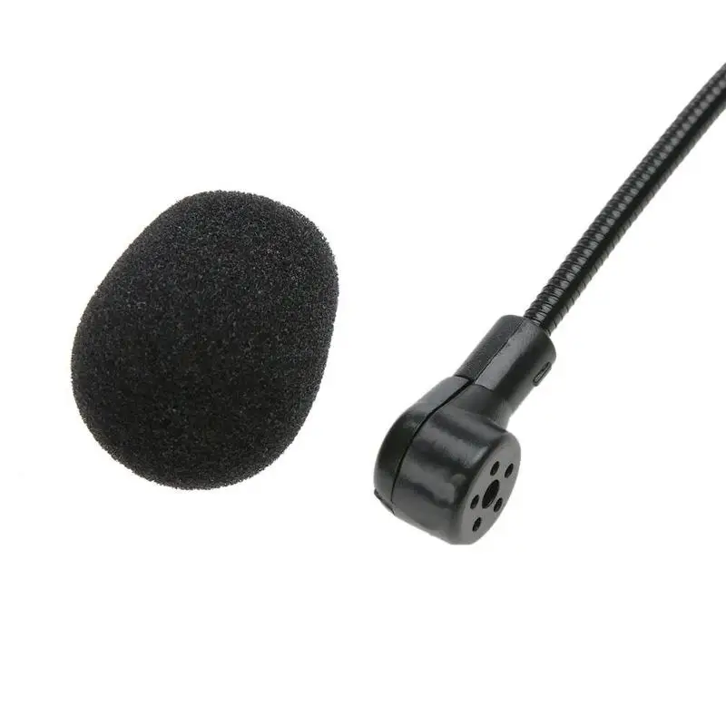 Мини Портативный Аудио Микрофон легкая гарнитура 3,5 мм разъем микрофона резьбовой разъем конденсаторный микрофон ПК Авто DVD Радио