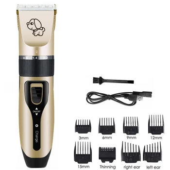 

Hair Clipper Professional Rechargeable Hair Trimmer for Men Electric Cutter Ceramic Blade 3mm-15mm Nozzles