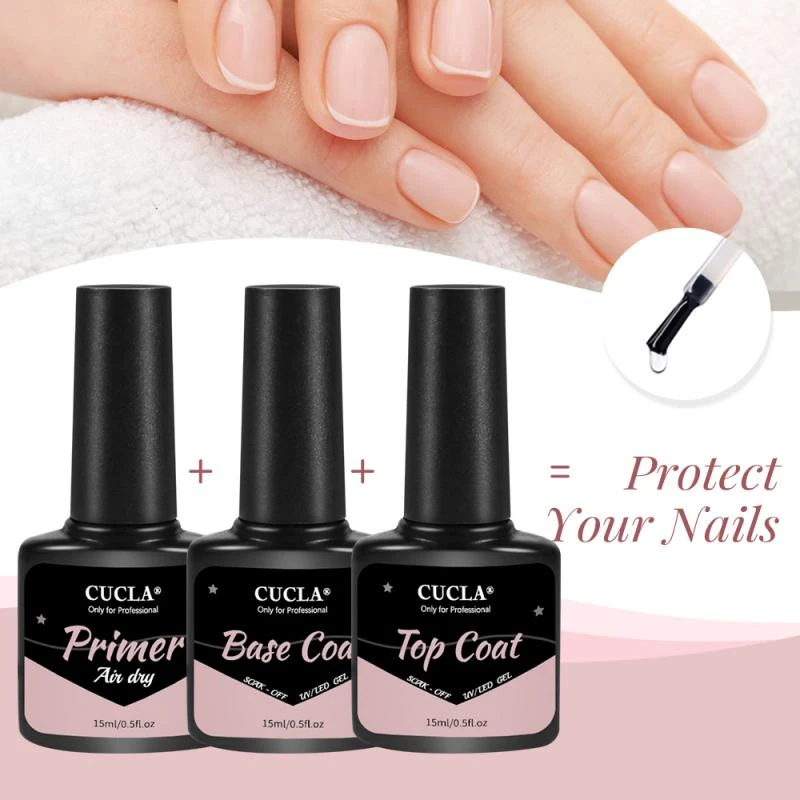 Three-piece Manicure Nail Primer Seal Desiccant Set Effective Fast Dry Strengthen  Nails Removable Long-lasting Primer Tslm1 - Nail Gel - AliExpress