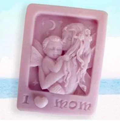 Baby Mother Silicone Soap molds baby soap Love Mom Craft Art Silicone Soap Mold Craft Molds Art Molds DIY