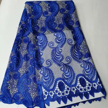 

2019 New Design Tulle Laces Fabric embroidery laces high quality African tulle laces fabrics with beads for women dress pl82-109
