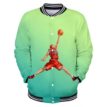 

Slam Dunk 3D Baseball Jackets Women/men Long Sleeve Jacket 2020 Hot Sale Sweatshirt Casual Harajuku Comic Streetwear Clothes