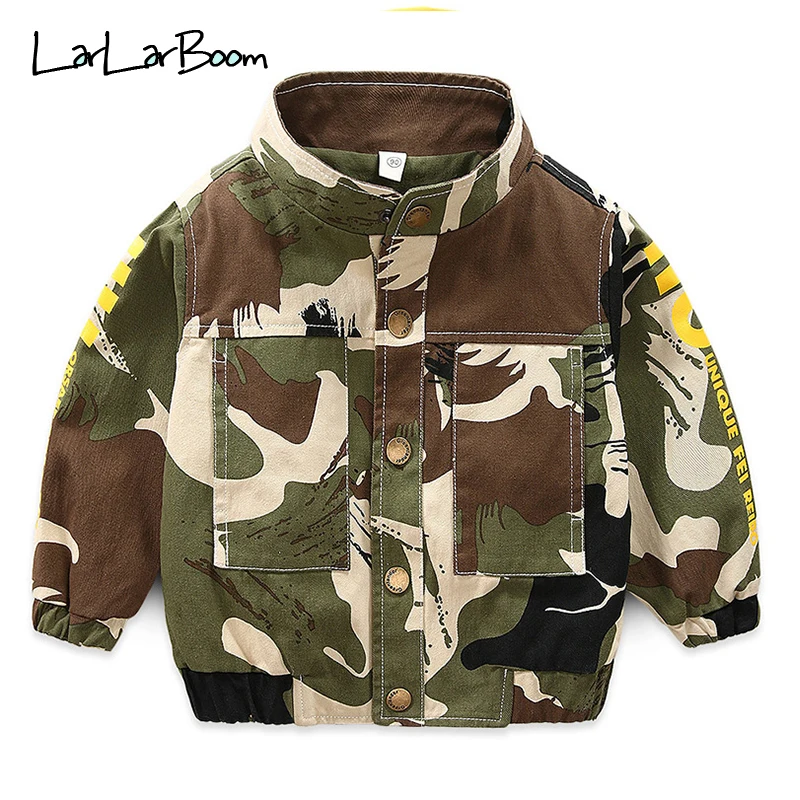 LarLarBoom/детская футболка и куртка, пальто Новинка года, осенняя камуфляжная куртка и пальто для мальчиков детская футболка с капюшоном и длинными рукавами для мальчиков