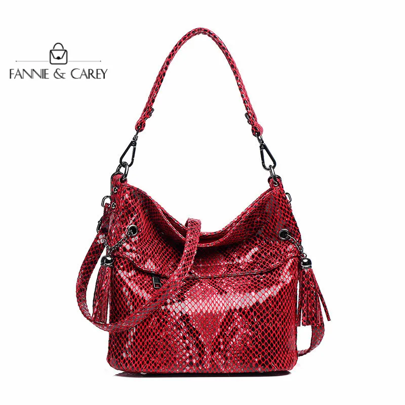 

2020 New Luxury Red Women Bags Shoulder Bag High Quality Hand Bags Quality Designer Crossbody Bolsos Bags Ladies With Tassel