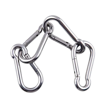 

Stainless Steel Carabiner Lock Clasp Outdoor Camping Climbing Buckle Hook Mountaineering Survival Gear