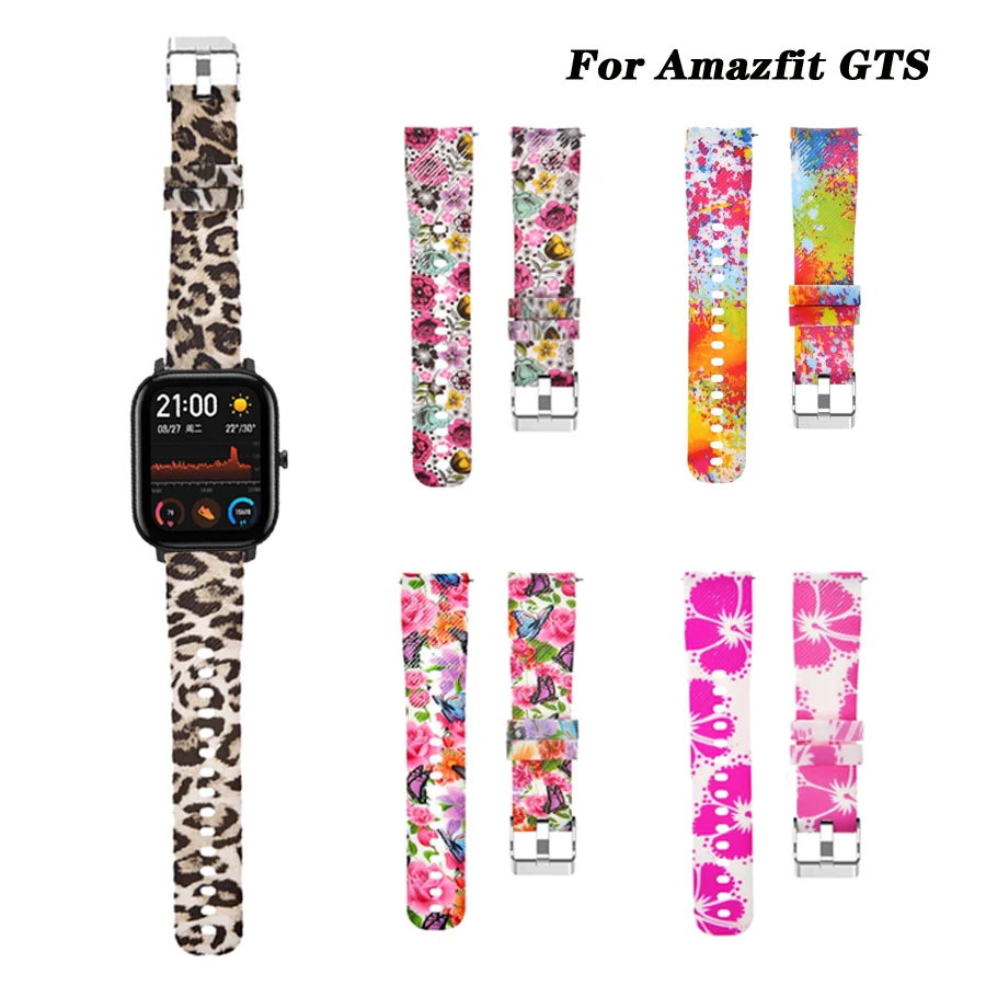 Ремешок на запястье для Amazfit GTS силиконовый 20 мм ремешок для часов Correa Браслет Для Xiaomi Huami Amazfit Bip/GTS/GTR 42 мм аксессуары для часов