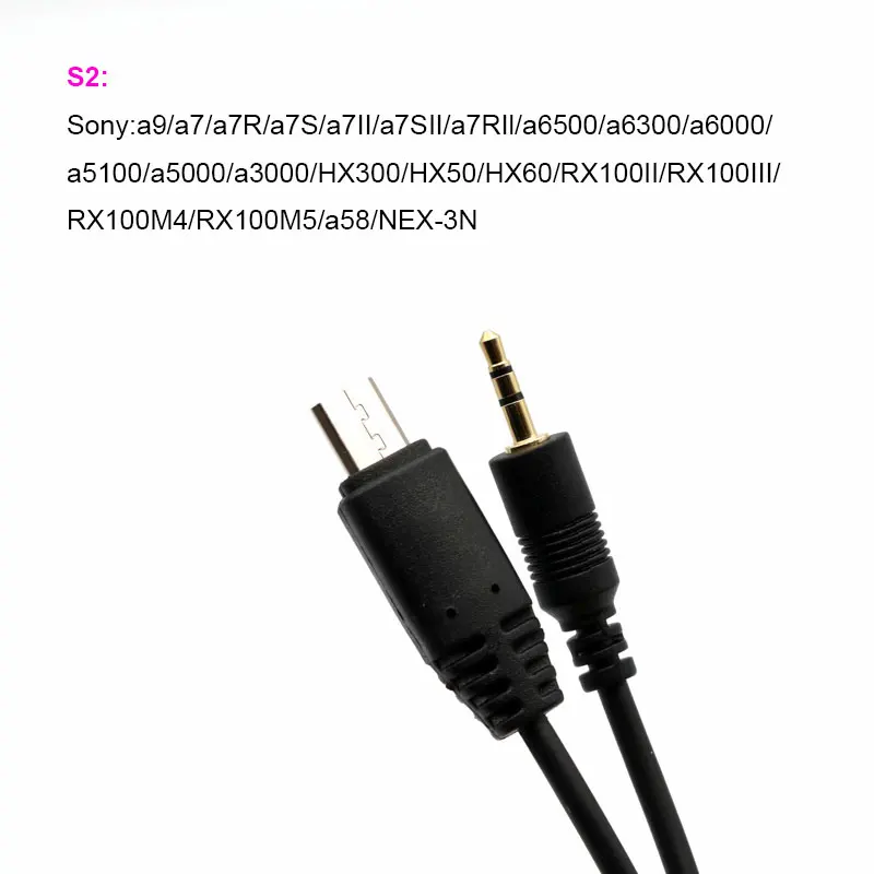 N3 E3 S1 S2 S2With 90 штекер 90 градусов L2/L1 E2 UC1 спиральный кабель пульт дистанционного управления спуск затвора кабель для Canon Nik для камеры sony