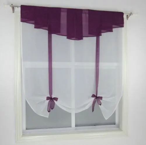 Плиссированный балдахин дизайн строчка цвета Тюль балкон кухня окна занавески прозрачные волны жалюзи 1 шт