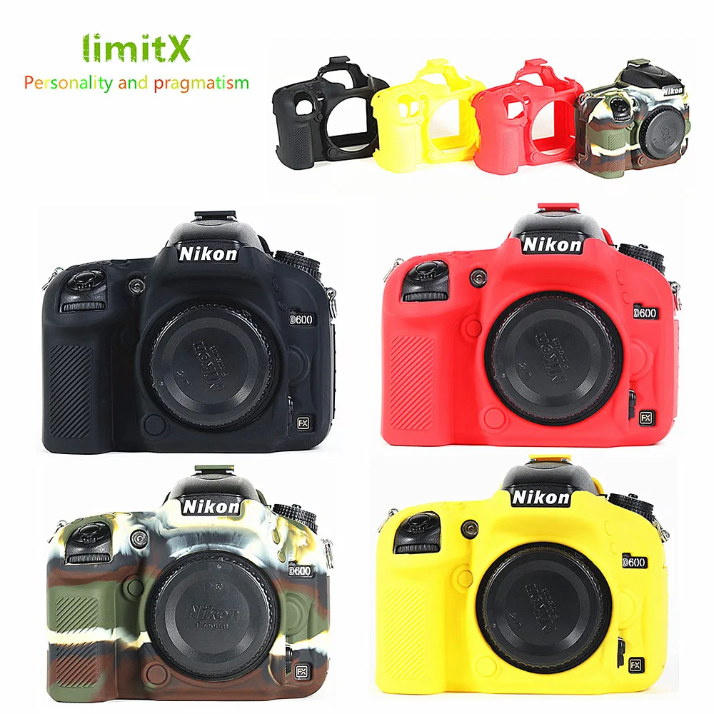 Silicone Armor Skin Case Body Cover Protector for Nikon D600 D610 DSLR Digital Camera ONLY | Электроника