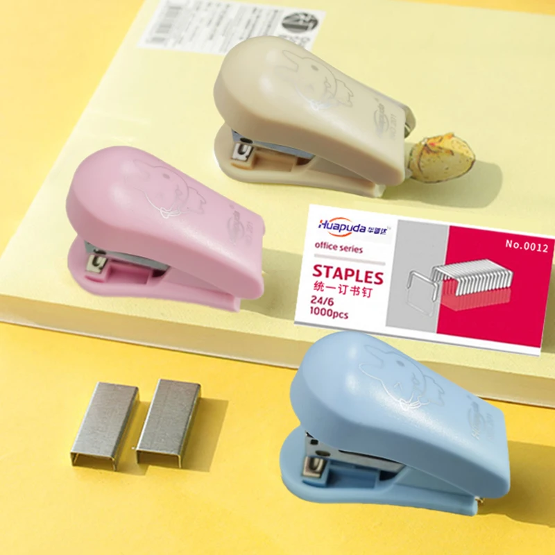 Huapuda Mini Stapler 0366 Portable Small Stapler Useful Staple 24/6