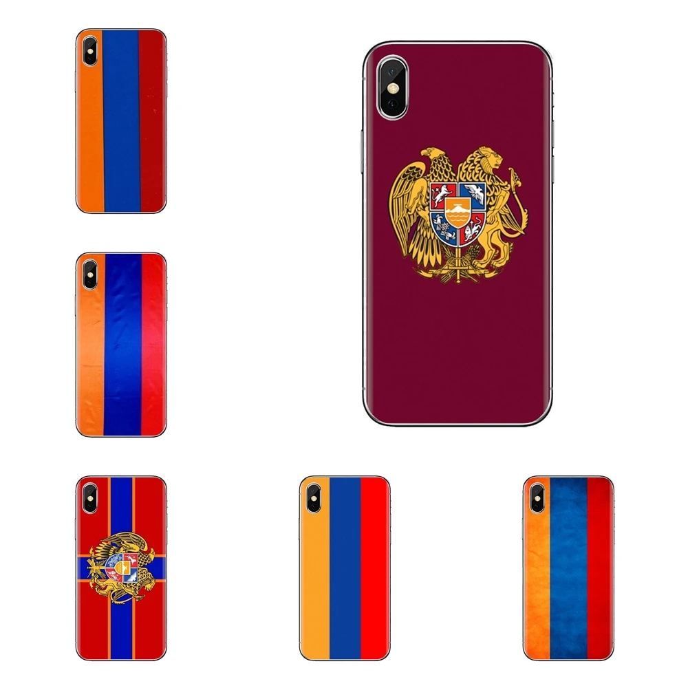 Для sony Xperia Z Z1 Z2 Z3 Z5 compact M2 M4 M5 E3 T3 XA Aqua LG G4 G5 G3 G2 Mini Armenia Россия Eagle Wings флаг силиконовые