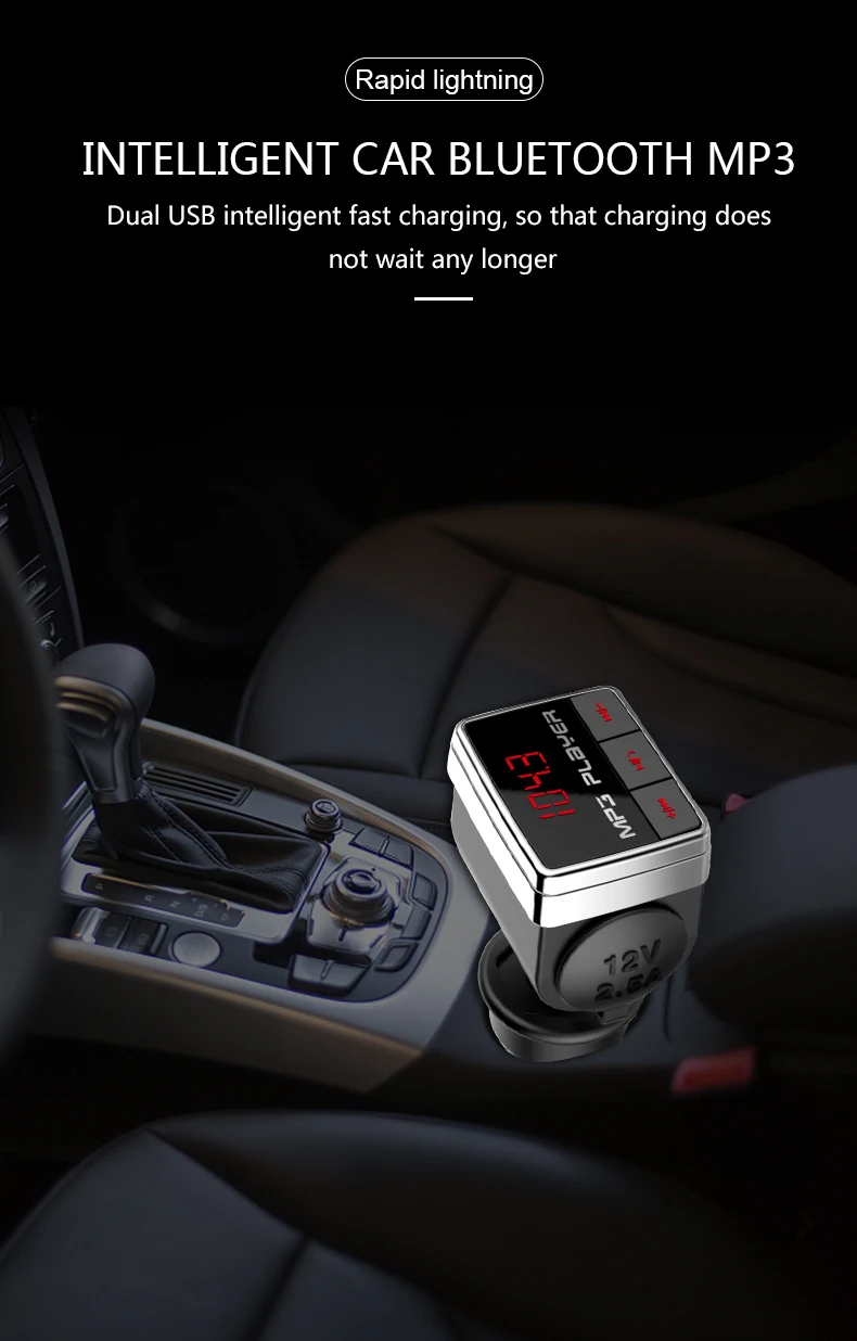 BT10 Автомобильный Bluetooth беспроводной Aux Bluetooth Автомобильный адаптер Комплект fm-передатчик ЖК Автомобильный mp3 плеер USB зарядное устройство FM модулятор Громкая связь