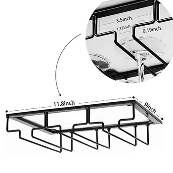 

Right Angle Creative Down Wine Glass Rack Upside Upside Down Cup Rack Home Kitchen Cup Wine Cabinet Bar Hanging Cup Rack Hot