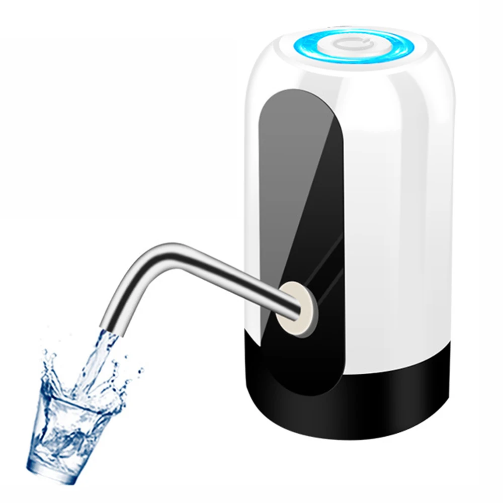Умный насос для питьевой воды светодиодный переключатель насос для бутылей с водой USB Перезаряжаемый 4-8 галлонов портативный Электрический диспенсер для воды