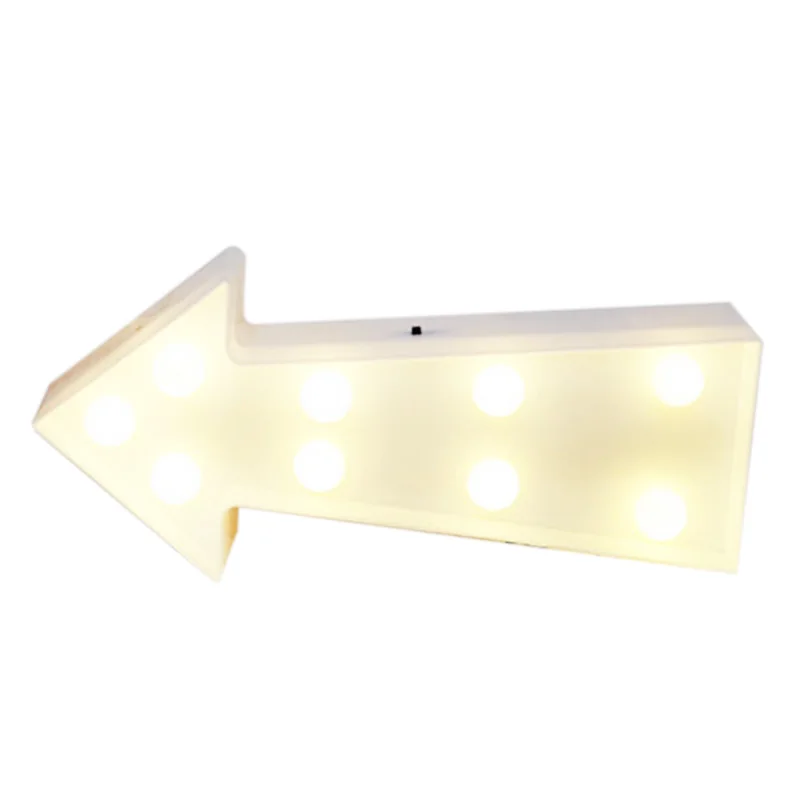 

9 Leds 3D Marquee Night Light Creative Lamp For Christams Decoration Led Letters Vintage Marquee Lights Battery Operated Lights-