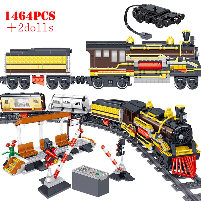RC City Railway Building Blocks Technical Track Train High-speed ...