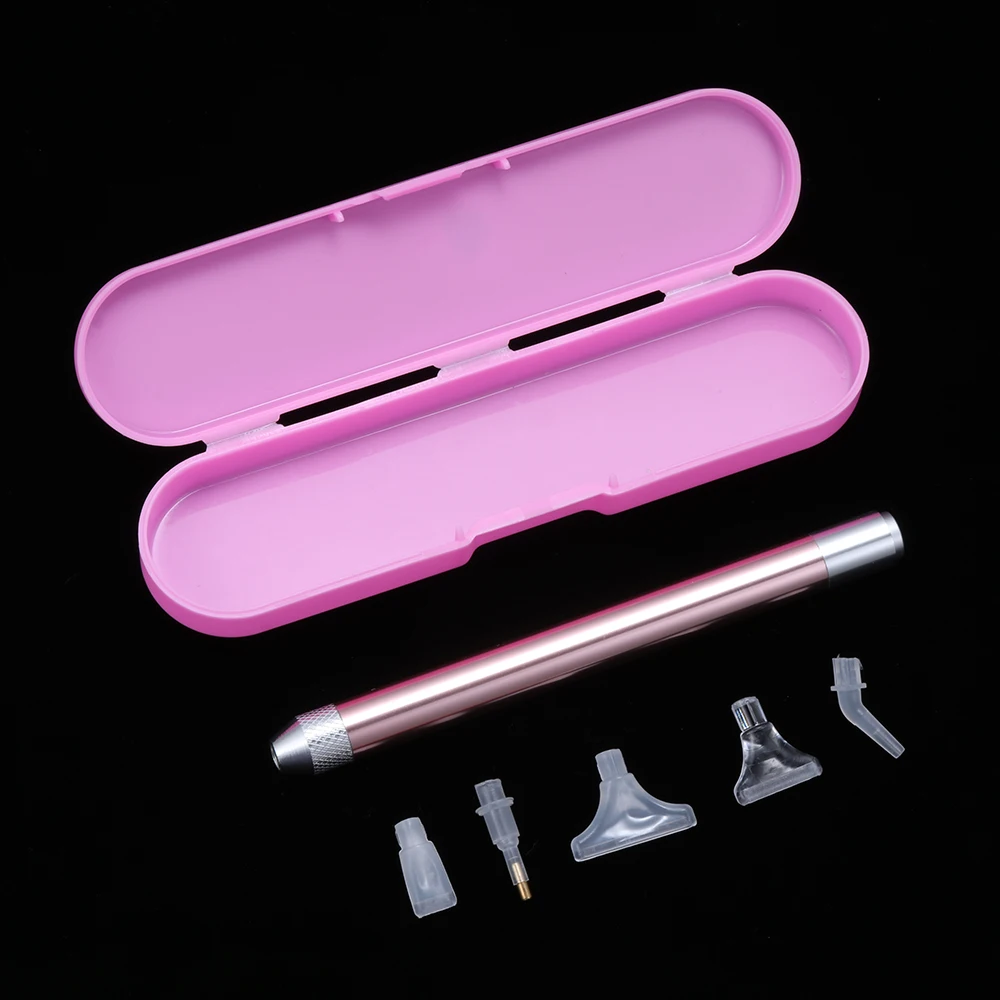 Lighting Drill Pen with Box 1set 5D Diamond Painting Tool Angled Tip Point Drill Pen Kits DIY Sewing Accessories Crafts Tool