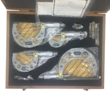 ASIMETO диапазон измерения 0-100 мм(0-25/25-50/50-75/75-100) разрешение 0,01 мм наружные Микрометры Набор 101-64-8 быстрая