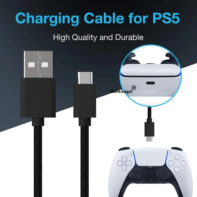 Câble de chargeur de Type C de 3M, cordon d'alimentation pour contrôleur PS5/PS4/NS/téléphone,  pour Sony Playstation 5 Gampad, accès au Joystick - AliExpress