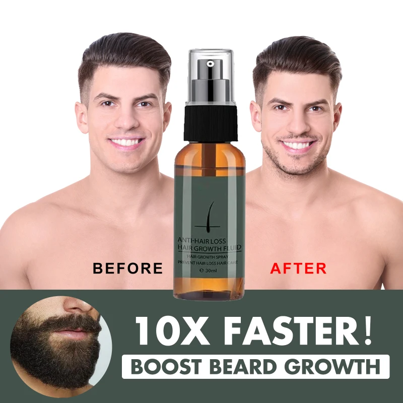 Aceite esencial para el crecimiento del cabello y la barba para hombres, aceite esencial para la regeneración del cabello seco, productos para la pérdida de cabello, 30ml, TSLM2