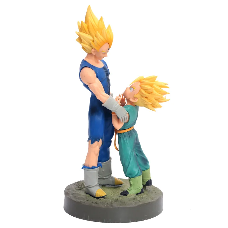 

Anime Garage Kit Model qlzds Parent-Child Goodbye Trunks Vegeta PVC Box Decoration