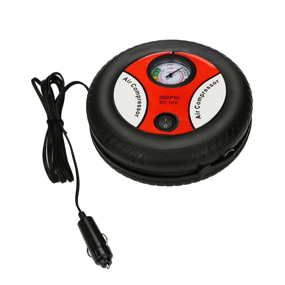 12V 260PSI автомобильный воздушный насос Портативный Электрический мини-насос для накачивания шин воздушный компрессор Авто воздушный насос Профессиональный Запчасти и аксессуары