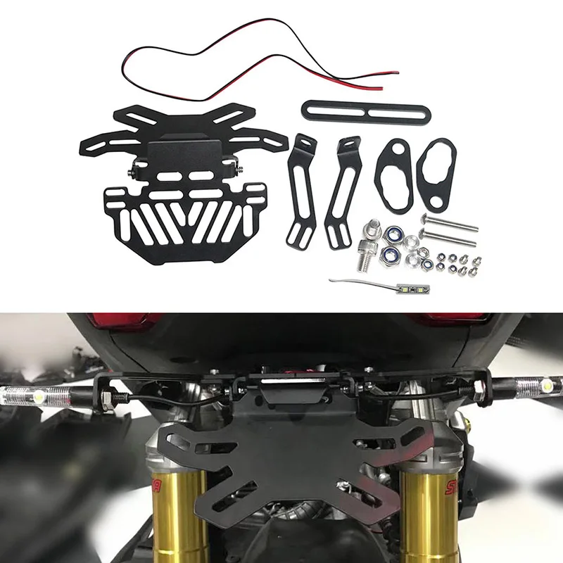 Держатель номерного знака для мотоцикла Honda NC750X Kawasaki Z750 Z800 Yamaha MT07 MT09 R1 R3 R15 SUZUKI GSX R750
