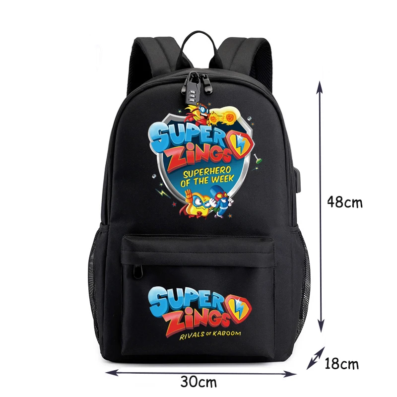 Супер рюкзак zings холщовая школьная сумка экшн фигурка с наклейками для фильма