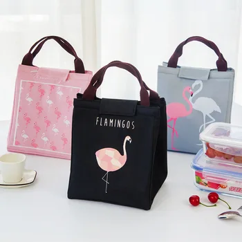 

Baby Food Milk Insulation Bags Flamingo Storage Waterproof Oxford Bag Lunch Bag Infant Kids Food Warmer Thermal Bag