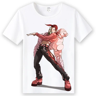 01 Аниме JoJo невероятное приключение Косплей Футболка Леоне abbacchio Higashikata Josuke для мужчин футболка футболки для девочек, топы - Цвет: 01