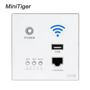 

Minitiger 300M 110~250V New White USB Socket Wireless WIFI USB Charging Socket,Wall Embedded Wireless AP Router,3G WiFi Repeater