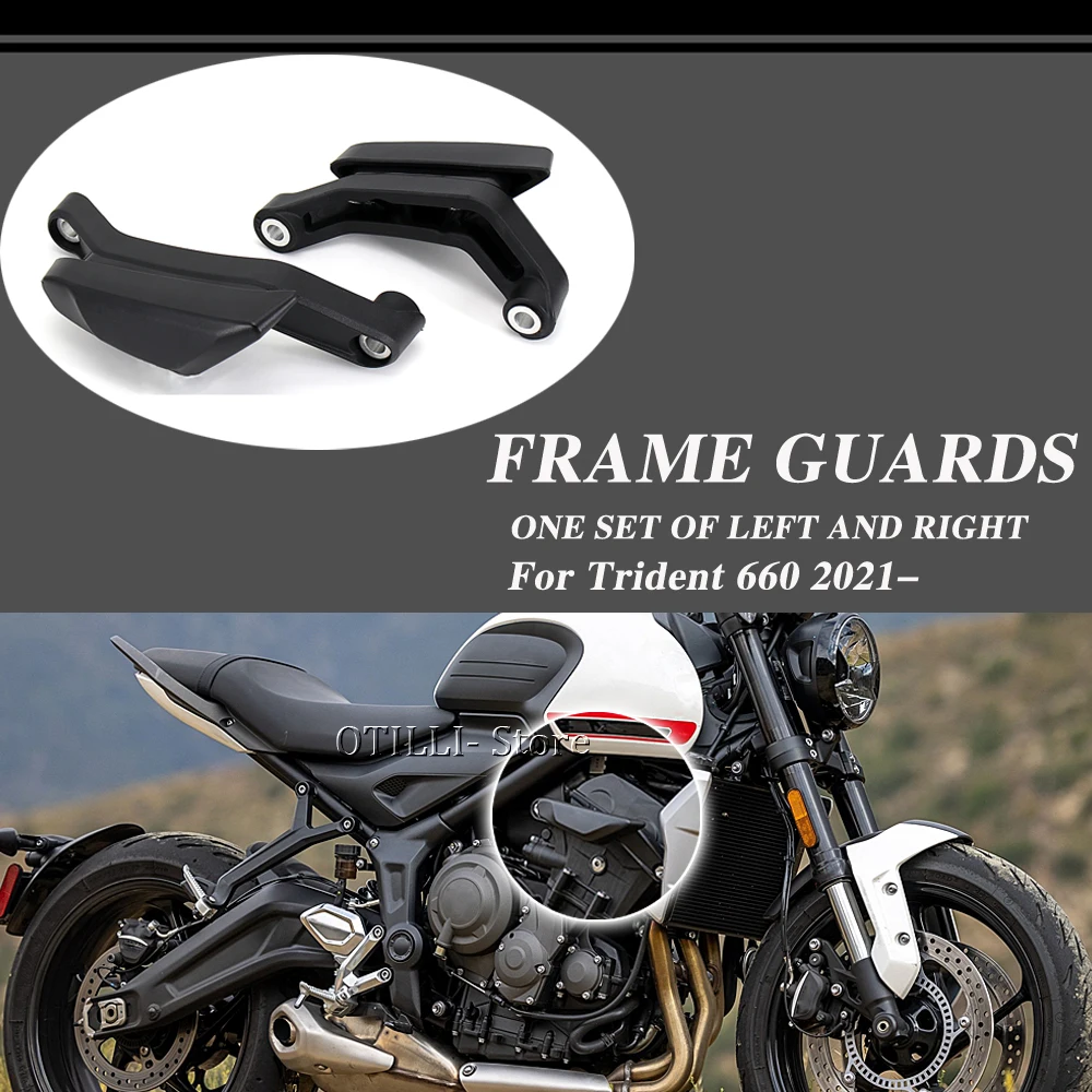 

NEW Motorcycle Falling Protection For Trident 660 2021 2022 Frame Slider Fairing Guard Anti Crash Pad Protector For TRIDENT 660