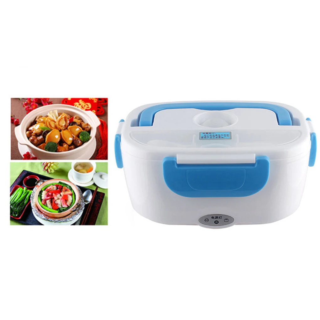 Electric Heating Lunch Box Portable Food Warmer Heater Home Office Plastic Thermal Food Container EU US Plug