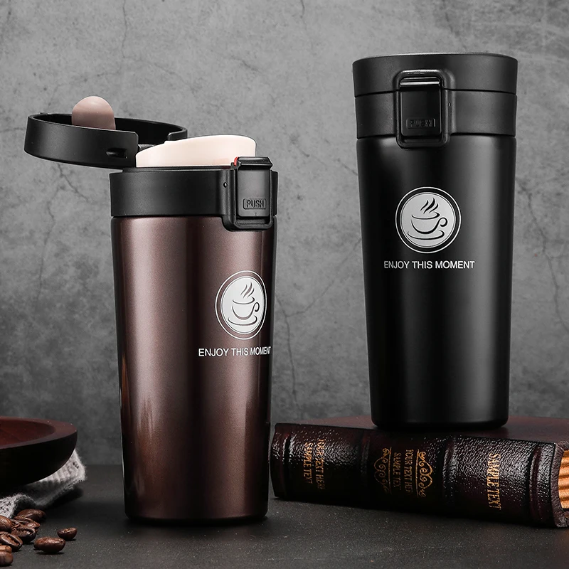 Tasse à café Thermos de 500ML, avec couvercle, flacon sous vide en acier inoxydable, pour bouteilles d'eau, pour voiture