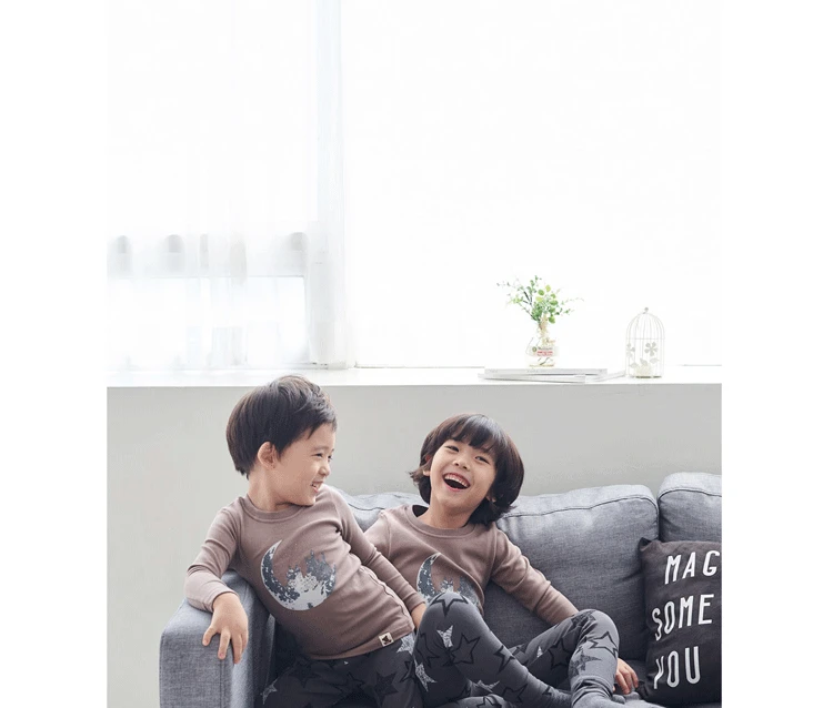 New Style BOY'S Underwear Set Children Thermal Underwear Children Pajamas Baby Home Wear Cotton Jersey