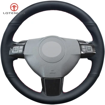 

LQTENLEO Black Artificial Leather Car Steering Wheel Cover For Opel Astra 2003-2010 Opel Corsa 2009 Opel Zaflra 2004-2010