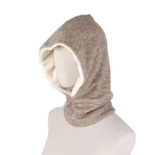 Однотонная уличная маска с капюшоном для лица, теплая зимняя флисовая термо-нарукавник для улицы, Зимние виды спорта