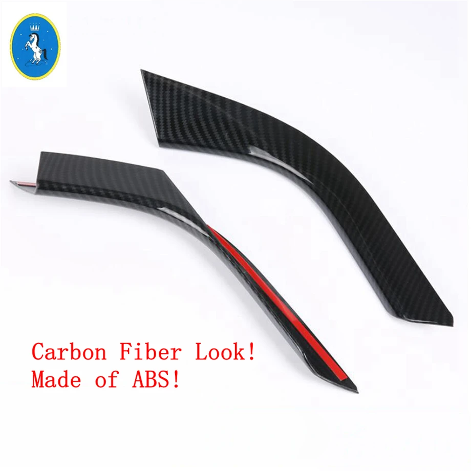 Carbon Fiber Look Yimaautotrim авто аксессуар центр управления шестерней панель переключения передач полоса крышка отделка Подходит для Subaru XV Crosstrek - Название цвета: Carbon Fiber Look