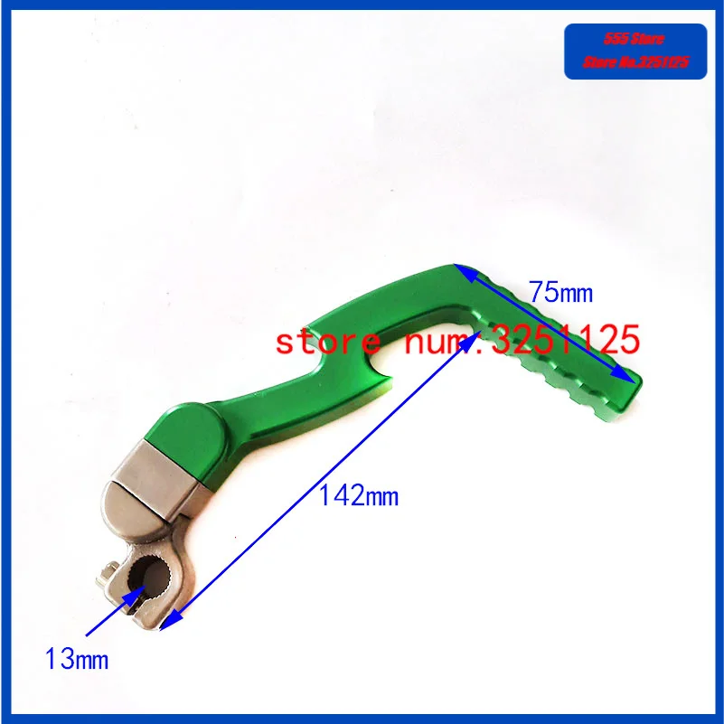 motorcycle gear shifter Universal Green CNC Anoidized Aluminum Kick