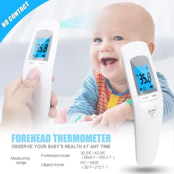 

Multifunction Thermometer LCD Digital Non-contact Infrared handheld Forehead Thermometer Adult/BabyBody Thermomet Household