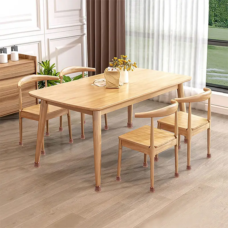 16PCS Transparent Table Chair Leg Protectors Caps Round Square for Furniture Foot Legs Cover Floor Protector with Felt Bottom - Image 6