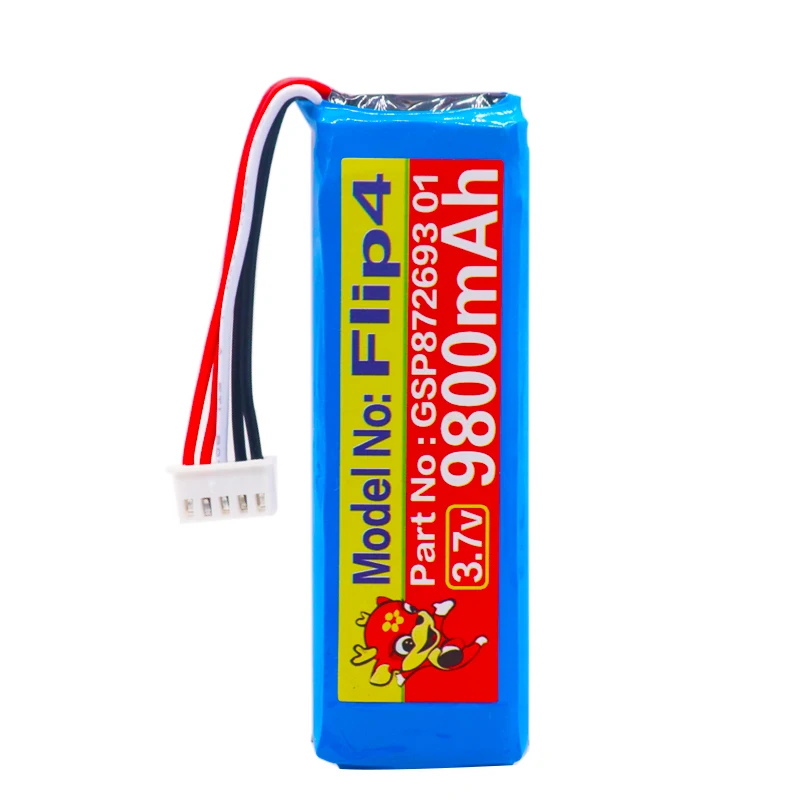 Высокая емкость 9800mAh/6800mAh GSP872693 01 JBL Flip 4 Flip4 батарея динамика|Батареи для MP3/MP4